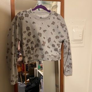 Oneill Cheetah Print cropped pullover